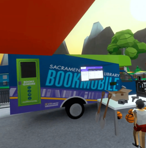 Sacramento Public Library bookmobile connection