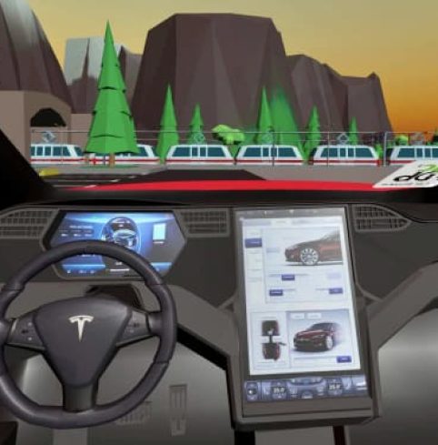 View of CarShare Virtual Reality App
